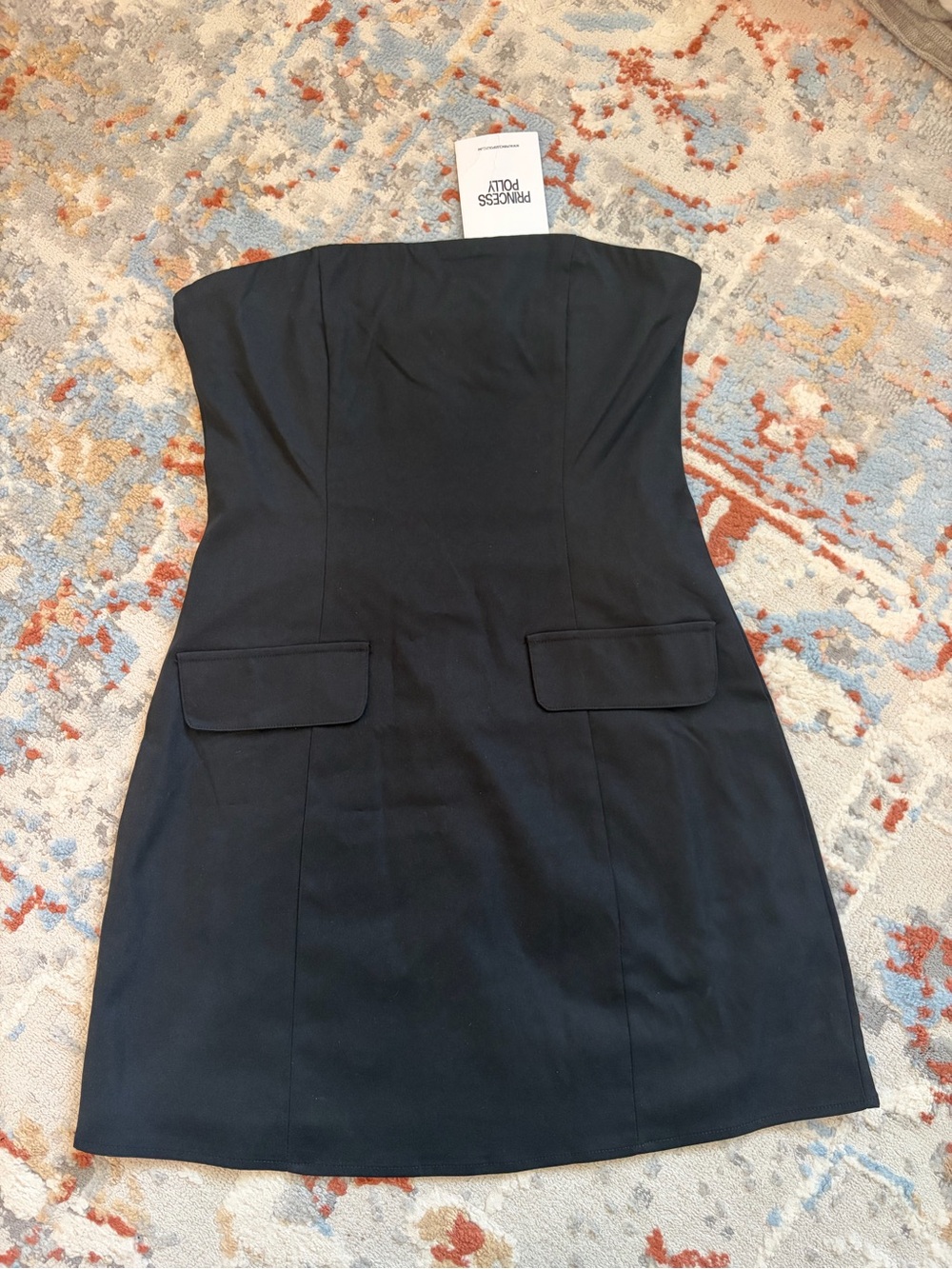 Princess Polly - Langdon Strapless Mini Dress Black